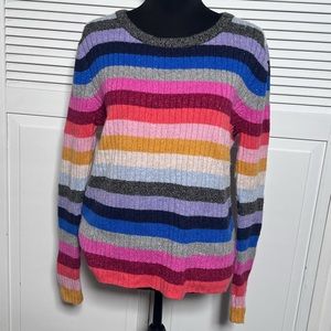 GAP Multicolor Sparkly Tinsel Sweater XL